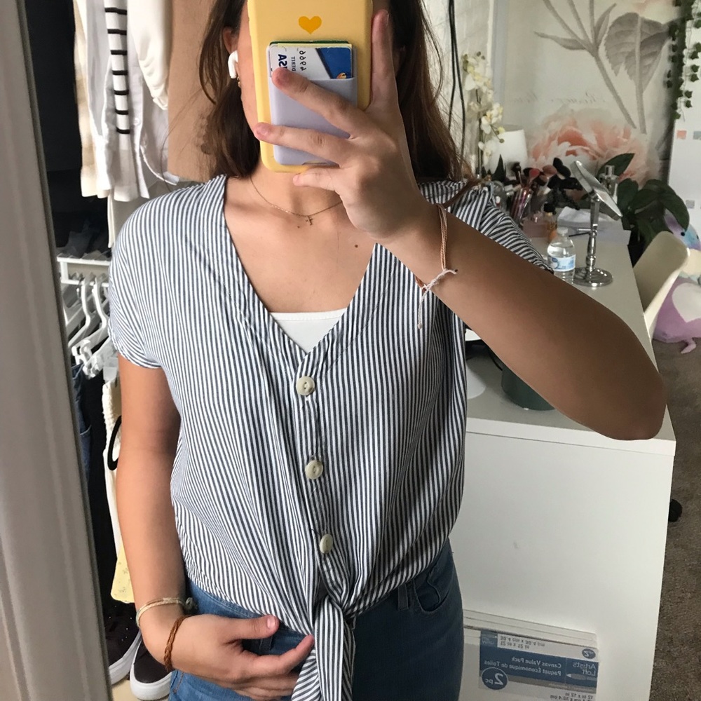 Universal Thread Flowy Button Up Top